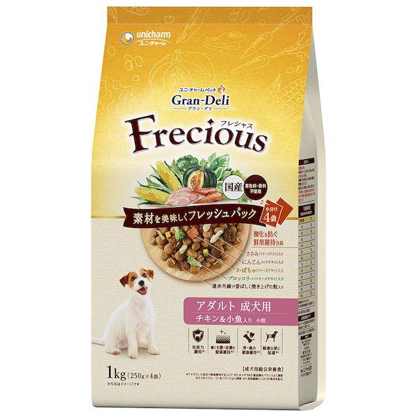 他サイト： ユニ・チャーム 4520699618219 グラン・デリ フレシャス アダルト成犬用 チキン&小魚入り 1kgの商品画像