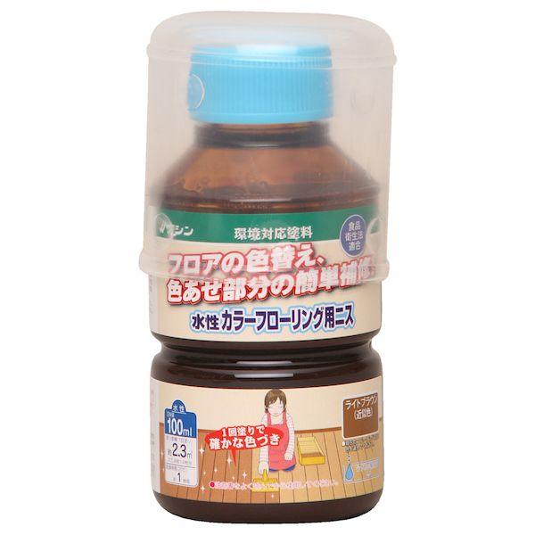 他サイト： 和信ペイント 4965405160710 和信 #800132 フローリングニス ライトブラウン100mlの商品画像