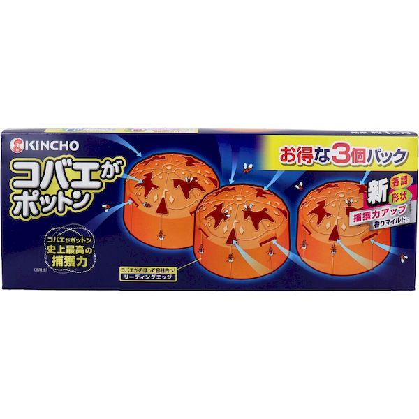 他サイト： 4987115543652 金鳥 コバエがポットン 置き型 3個入【キャンセル不可】の商品画像