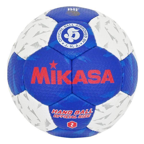 他サイト： ミカサ MIKASA 4907225061549 HB250B−WBL ハンド2号 試合球 ディンプル 白青 松脂アリの商品画像