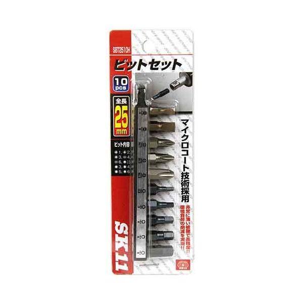 他サイト： 4977292203937 25mmビット 10本組 SBT2510H SK11 藤原産業 25mmビット10本組 一般ドライバの商品画像