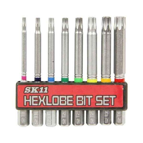 他サイト： 4977292314244 トルクスネジ用ビットセット BS-22N SK11 藤原産業 六角軸の商品画像