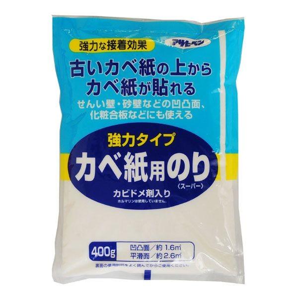 他サイト： 直送 代引不可・他メーカー同梱不可 アサヒペン 4970925156655 アサヒペン 強力タイプカベ紙用のり 400G 773の商品画像