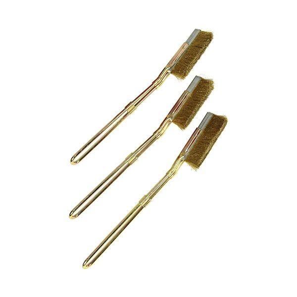 他サイト： 4977292171618 チャンネルブラシ3本組 真鍮 ECB-3B E-Value 藤原産業 チャンネルブラシ3本組真鍮の商品画像