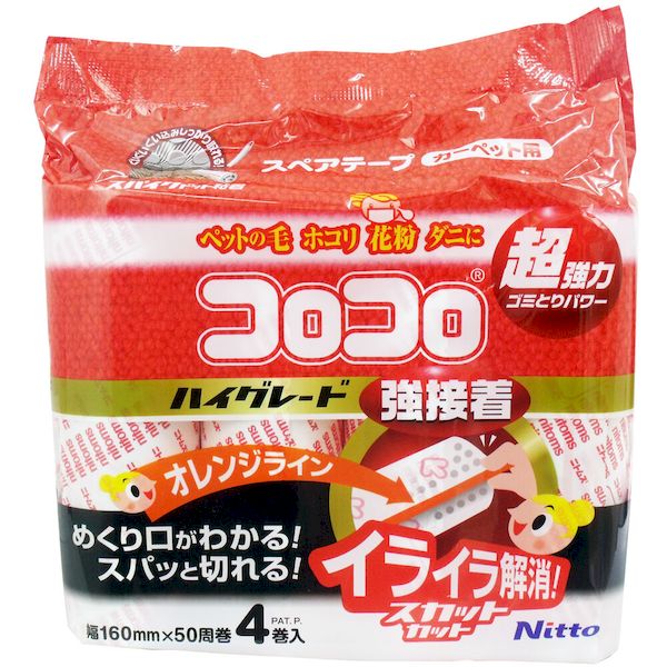 他サイト： 4904140583149 スペアテープ ハイグレードSC 強接着4巻入【キャンセル不可】 ニトムズの商品画像