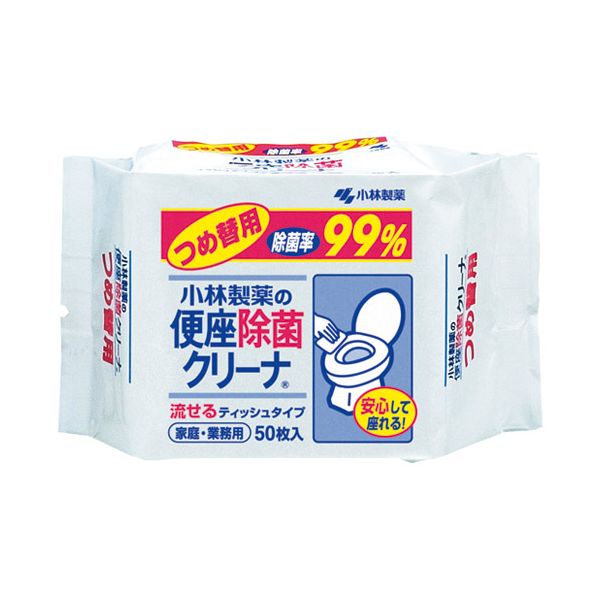 他サイト： 4987072003022 小林製薬 便座除菌クリーナーティッシュ 詰替用 つめ替用 家庭業務用 小林製薬の便座除菌クリーナーの商品画像