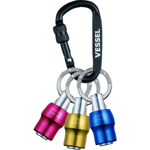 他サイト： ベッセル VESSEL QB-K3C クイックキャッチャー3個組 QB‐K3C レッド・ブルー・イエロー QBK3C 49075の商品画像