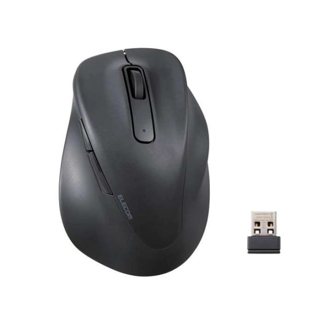他サイト： 代引不可 ワイヤレス マウス 静音 無線 2.4GHz 5ボタン Sサイズ 右手専用 抗菌 小型 EX-G ブラック エレコム の商品画像