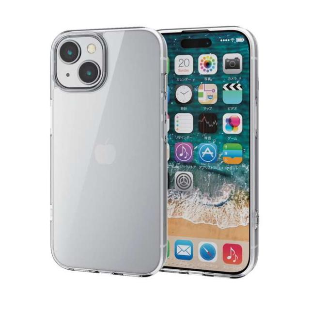 他サイト： 代引不可 iPhone 15 用 ケース ハイブリッド カバー 衝撃吸収 カメラレンズ保護設計 ストラップホール付 硬度5H クの商品画像