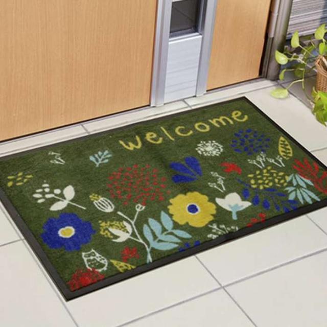 他サイト： 代引不可 玄関マット 屋外用 フォレスタ 外用玄関マット グリーン 約47×75cm IKEHIKO 1310800123901の商品画像