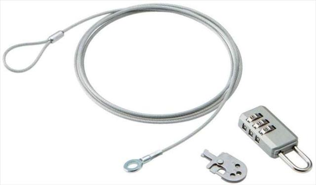 他サイト： 代引不可 ノートパソコン&マウス セキュリティロック ダイヤル式南京錠 ロックパーツ 盗難防止 セキュリティ エレコム ESL-の商品画像