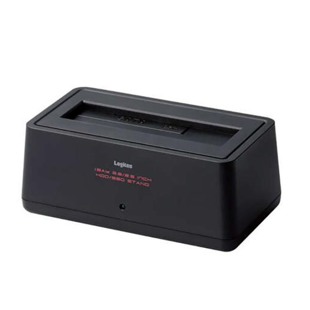 他サイト： 即納 代引不可 HDD/SSDスタンド USB3.0 1BAY 電源連動機能 ホコリ侵入防止カバー搭載 TV/PS4対応 ブラッの商品画像