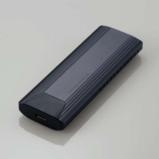 他サイト： 即納 代引不可 SSDケース ソフト付 USB3.2(Gen2)対応M.2 NVMe 完全スクリューレス設計 カンタン装着 ブラの商品画像