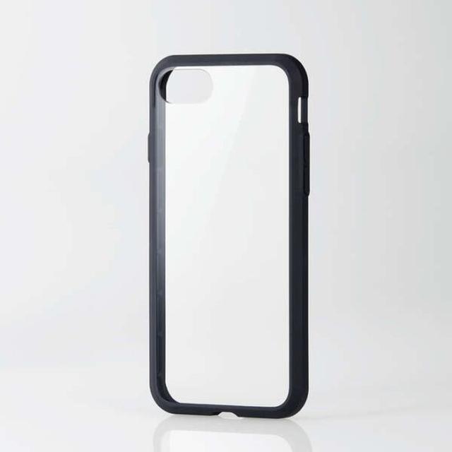 ELECOM PM-A22STS3BK iPhone SE 第3世代/ SE 第2世代/ 8/ 7/ ハイブリッドケース/ 背面クリア/ TOUGH SLIM/…