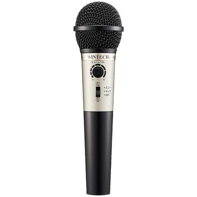 他サイト： カラオケエコーマイクロホン マイク ハンドマイク 有線 シンプルスタイル カラオケ イベント WINTECH KEM-02の商品画像