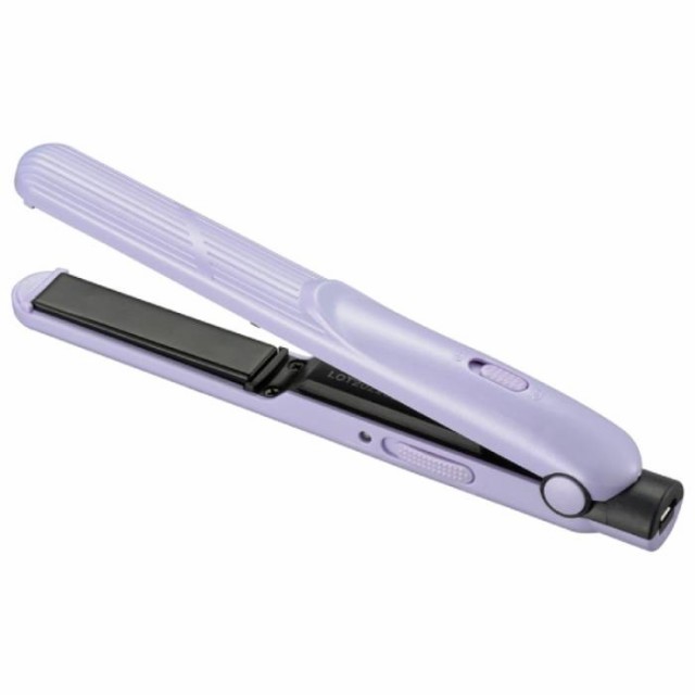 他サイト： モバイルヘアアイロン USB給電式 機内持込可 ヴァイオレット  60秒で立ち上がり ヴァイオレット OHM HB-HIUD-Vの商品画像