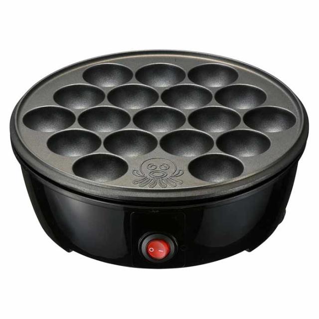 他サイト： たこやきプレート 18個焼き 650W ブラック キッチン家電 たこ焼き ホームパーティー 簡単操作 OHM COK-E-T65の商品画像