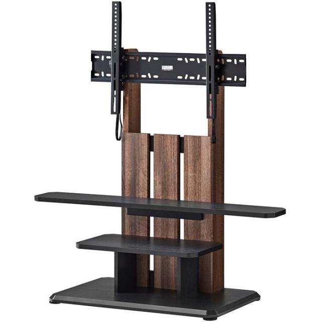 他サイト： 沖縄・離島配送不可 代引不可 壁寄せテレビスタンド 自立タイプ TVボード インテリア 家具 ダークブラウン木目&黒木目 Swiの商品画像