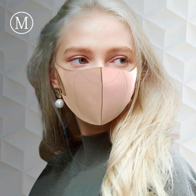 他サイト： ウルトラパフマスク JIGGLY マスク Mサイズ 洗えるマスク 大人用サイズ 全方位フィット構造 ぷるぷる もちもち カラーマの商品画像