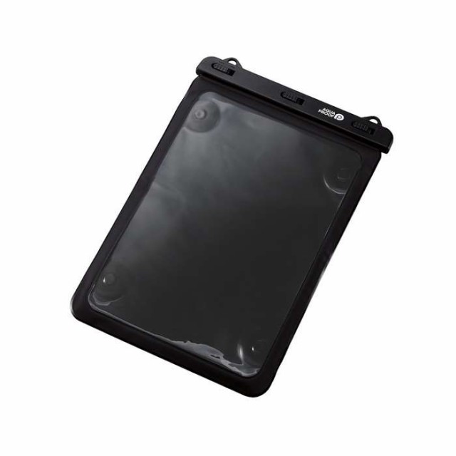 他サイト： 即納 代引不可 タブレットケース 防水ケース 汎用 IPX8 吸盤付き ブラック 8.9〜13インチ対応 タブレット用防水ケースの商品画像