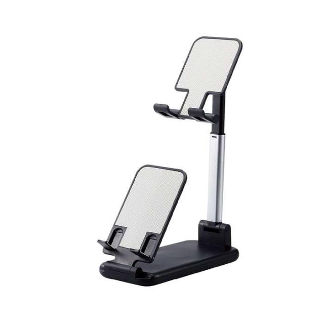 他サイト： 即納 代引不可 タブレット スマホスタンド 卓上 2台設置可 各種対応 ブラック エレコム TB-DSARM2VBKの商品画像