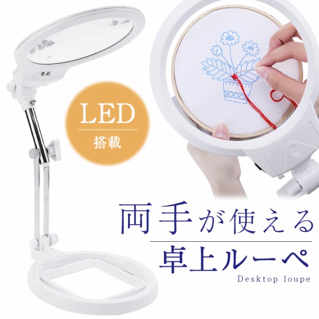 ルーペ LEDライト 付き スイングルーペ 3.5倍 35mm ： 通販・価格比較