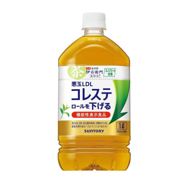 他サイト： ◆サントリー 伊右衛門プラスコレステ対策(機能性) 1L【12個セット】の商品画像