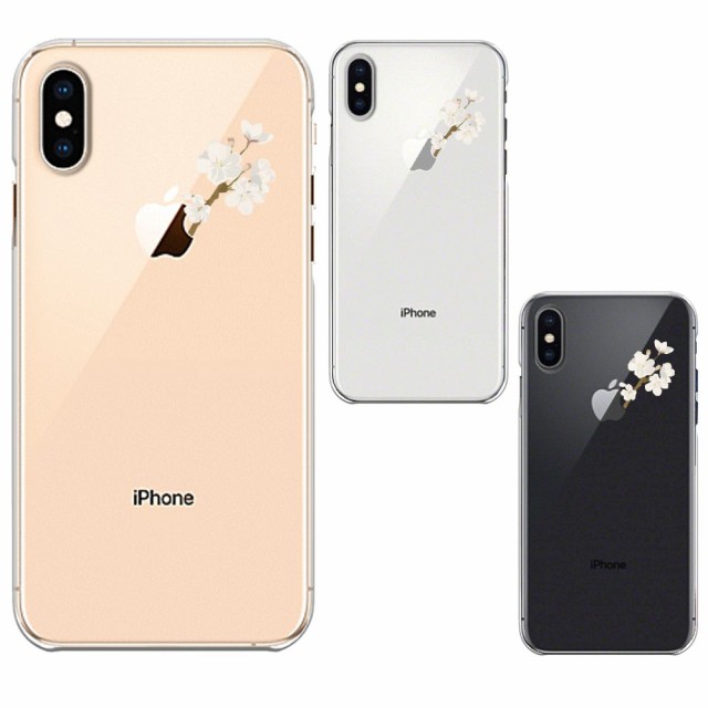 Iphonex Xs Iphonexs Max Iphonexr クリア 透明 ケース カバー りんご に 桜の通販はau Pay マーケット まいすまけーす