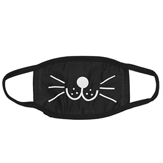 黒マスク 韓国 洗える ブラックマスク 布 マスク 猫 2am チョグォン