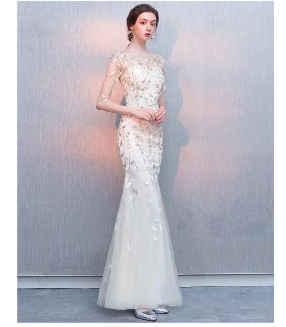 人気のファッショントレンド 元のロング ドレス レース