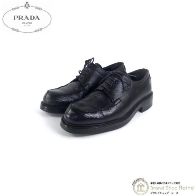 中古 プラダ Prada リザード レザー ビジネス シューズ レースアップ 靴 メンズ 7 ブラック の通販はau Pay マーケット Brandshop Reine レーヌ