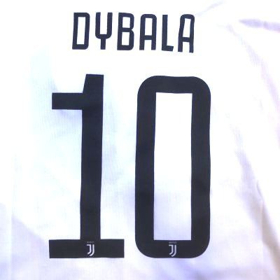 子供用 K007 19 ユベントス Dybala 10 ディバラ 白 ゲームシャツ