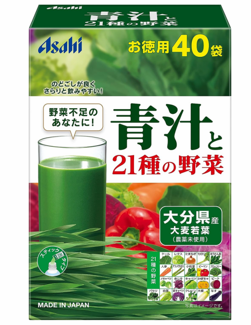 他サイト： アサヒ 青汁と21種の野菜 お徳用(3.3g×40袋)の商品画像