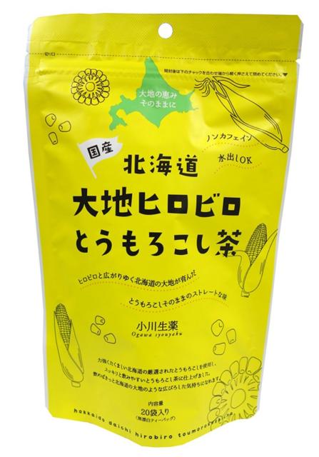 他サイト： 小川生薬 北海道大地ヒロビロとうもろこし茶 100g(5g×20袋)【メール便発送/3個まで可】の商品画像