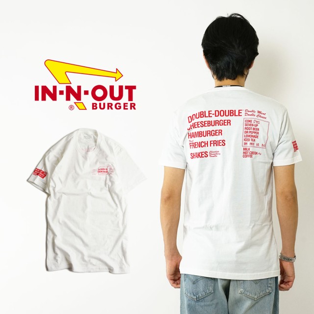 インアンドアウトバーガー 半袖 Tシャツ メニュー ホワイト メンズ S Xxl In N Out Burger ご当地tシャツ 海外買い付け の通販はau Pay マーケット Jalana