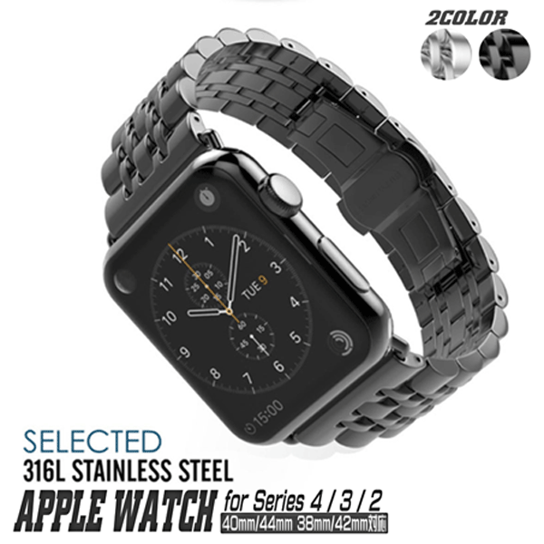 ステンレス バンド Apple Watch 4 44mm 40mm Series 4 5 アップルウォッチ 3 38mm 42mm Applewatch Series 4 3 2 腕時計ベルト シルバーの通販はau Pay マーケット スマホ雑貨のアリエイト