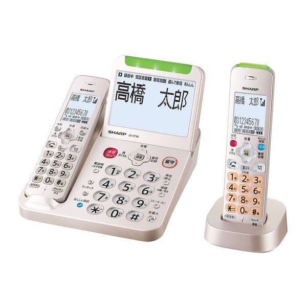 他サイト： 【ラッピング可】【即日発送】【新品 箱不良・シュリンク破れ品】SHARP シャープ コードレス電話機 子機1台 JD-AT96Cの商品画像