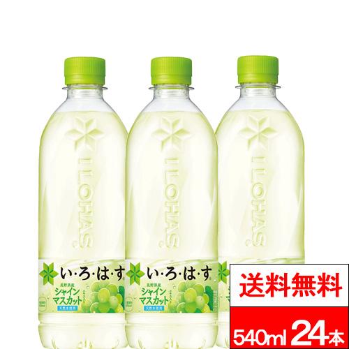 他サイト： 全国配送対応 1ケース 送料無料 コカ・コーラ い・ろ・は・す シャインマスカット 540ml 24本  いろはす 天然水 リサの商品画像