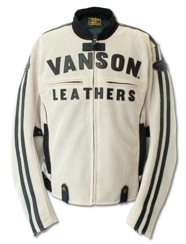 バンソン Vanson メッシュライダースジャケット バイク メンズ 春夏 アイボリー ブラック Lサイズ Vssの通販はau Pay マーケット 東京上野バイク用品専門店カムカム Au Pay マーケット店
