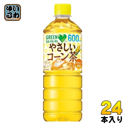 他サイト： サントリー GREEN DA・KA・RA グリーンダカラ やさしいコーン茶 600ml ペットボトル 24本入 お茶 コーン茶 の商品画像