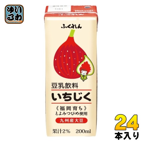 他サイト： ふくれん 豆乳飲料 いちじく 200ml 紙パック 24本入 豆乳 イソフラボンの商品画像