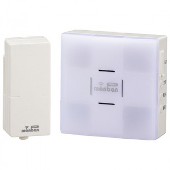 他サイト： monban CUBE 音センサー送信機+光フラッシュ電池式受信機 OCH-SET26-BLUE |b03の商品画像