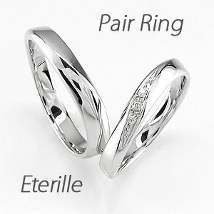 ペアリング プラチナ 900 ダイヤモンド 指輪 結婚指輪 マリッジリング ウェーブ｜au PAY マーケット