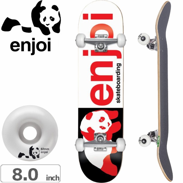 Enjoi Skateboard Complete Deck Half and Half FP 8.0 Complete