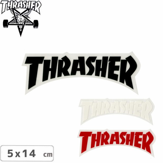 スケボー ステッカー Thrasher Usモデル スラッシャー ブランド ロゴ Die Cut Logo 3色 5 0cm X 14cm No14の通販はau Pay マーケット スケートボードショップ砂辺