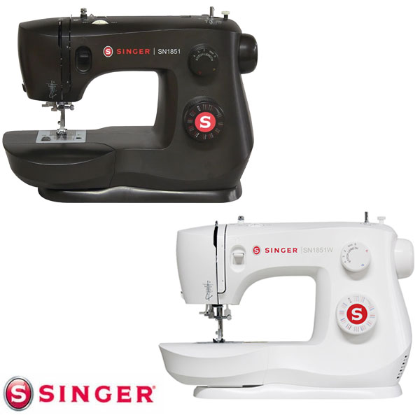 他サイト： シンガーミシン SN1851/SN1851W フットコントローラー式 電動ミシン レトロデザイン 縫い目長さ調節可 SINGERの商品画像