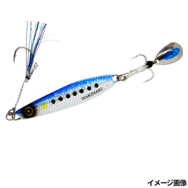 他サイト： ジグ カンタン巻くだけブレードジグ ジャックアイ マキマキ 30g 12.リアル魚鱗ブルーイワシ網目夜光 FS417【ゆうパケッの商品画像