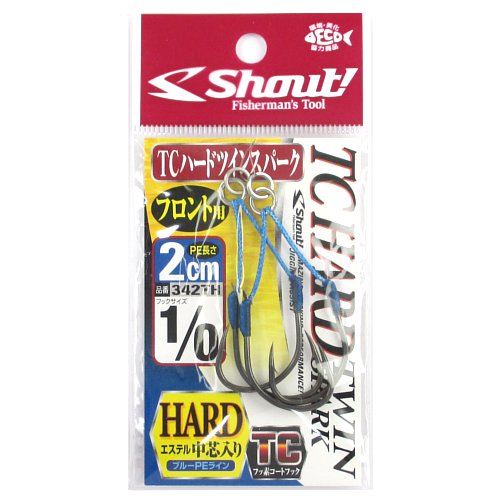 他サイト： シャウト TCハードツインスパーク 342TH 2cm #1/0【ゆうパケット】の商品画像
