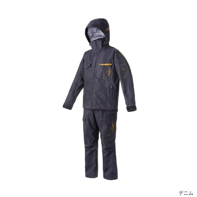 がまかつデュラブルレインスーツ L デニム アルテマシールドプロ レインスーツ(ATTENDER) GM3718 | がまかつ