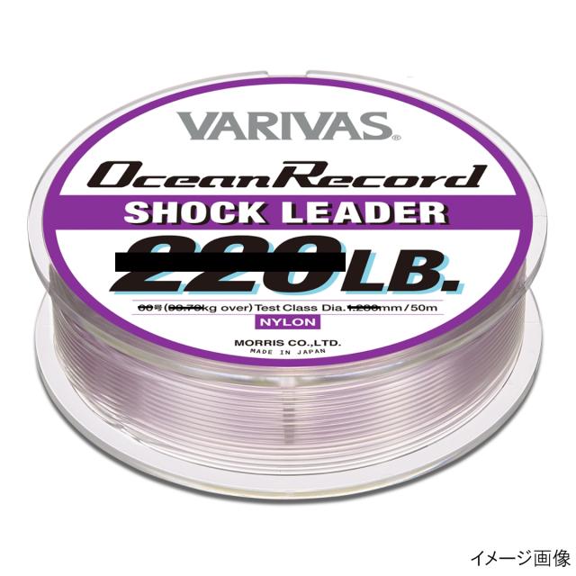 他サイト： バリバス VARIVAS オーシャンレコードショックリーダー 50m 50lb ミスティーパープルの商品画像